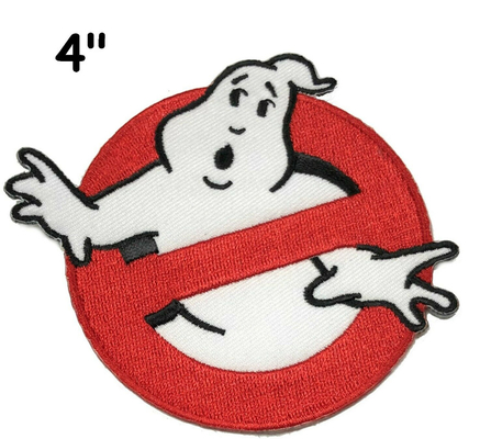 Ghostbustersは習慣がパッチの鉄をの刺繍したり/バッジ映画ロゴのアップリケで縫わない幻影