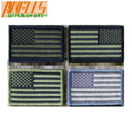 U.S. 軍隊道徳的なパッチ米国の旗の前方探求パッチのホックおよびループによって刺繍されるパッチ