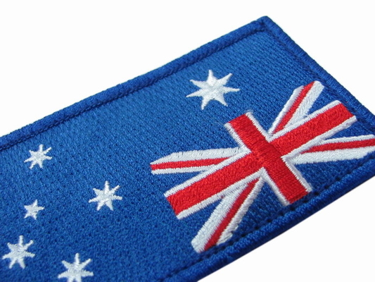 国旗の注文の刺繍されたパッチはPMS支持できるオフセット印刷を