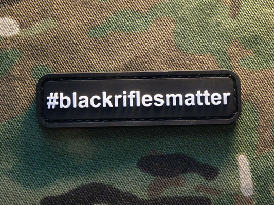 BlackRiflesMatterの黒ポリ塩化ビニール布のための軍パッチ3Dの移動の印刷物
