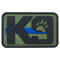 K9犬の意気込ポリ塩化ビニール パッチの軍の戦術的な紋章はホックの背部ゴム製 パッチに記章を付ける