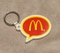 型のMcDonaldsのマクドナルドの店の別名のゴム製Keychainのシリコーン ゴムKeychain