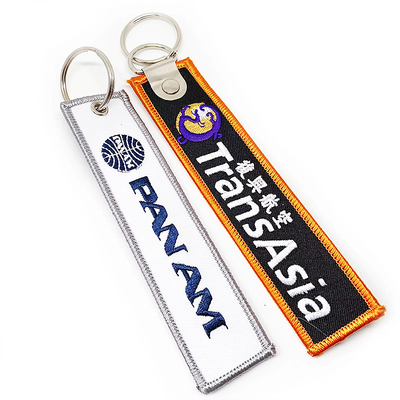 オーダーメイド ロゴ 布 キー タグ 刺身 キーチェーン ラベル キーチェーン