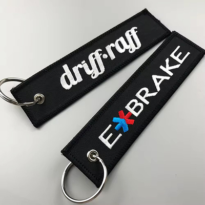 オーダーメイド ロゴ 布 キー タグ 刺身 キーチェーン ラベル キーチェーン