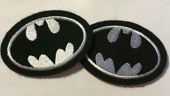 アップリケ パッチ4&quot;の刺繍の鉄バットマンのロゴ熱切口のボーダー