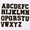 シュニール パッチのA-Zによって刺繍されるアルファベットの手紙の金のきらめきのボーダー鉄