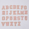 Diyタオルの刺繍のアルファベットはシュニールの手紙パッチのきらめきの学校代表の鉄を模造する