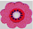 2&quot;ピンクの赤紫のシュニールの花の花の刺繍パッチで縫うため