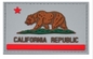 カリフォルニア共和国の旗によって着色される意気込ポリ塩化ビニール パッチ3D Eco友好的で柔らかいポリ塩化ビニール