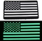 戦術的なゴム製 ポリ塩化ビニール パッチのホックおよびループ意気込パッチ米国の旗米国は暗闇で光る