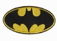 衣服の布のためのアップリケ パッチのあや織りの生地のバットマンのロゴの刺繍の鉄