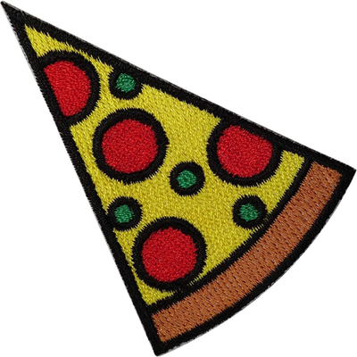 ピザ ジーンズはバッジの刺繍のアップリケの鉄を刺繍したり/衣服/袋で縫う