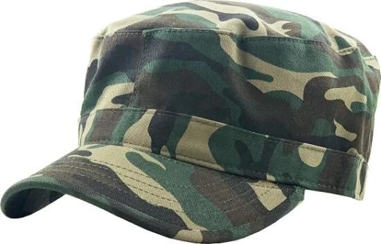 カスタマイズされた軍帽 基本的な軍用スタイル帽 100% 透ける綿 シンプル フラット トップ トウィル
