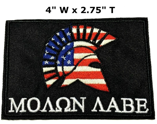 米国はスパルタ式の軍のアップリケ鉄のヘルメットによって刺繍されるパッチに印を付ける