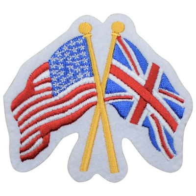 イギリス アップリケ パッチ米国で縫えばGBは結合したイギリスのバッジ3.25&quot;を