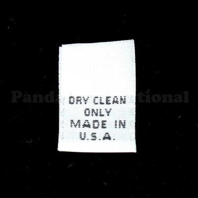 衣服のMerrowのボーダーPMSのための1000枚のPCによって編まれる名札は洗濯できる収縮を着色しない