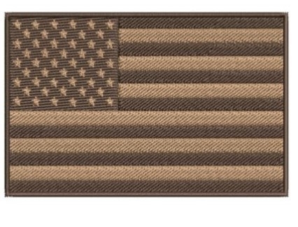 米国旗が米国の砂漠タンのパッチの鉄を刺繍したあや織りの生地は肩米国を抑制した