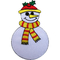 クリスマス雪だるまカスタム刺繍パッチ アイロン/装飾 XMAS アップリケ バッジで縫います