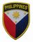 フィリピンの旗のMerrowのボーダー刺繍パッチ9色
